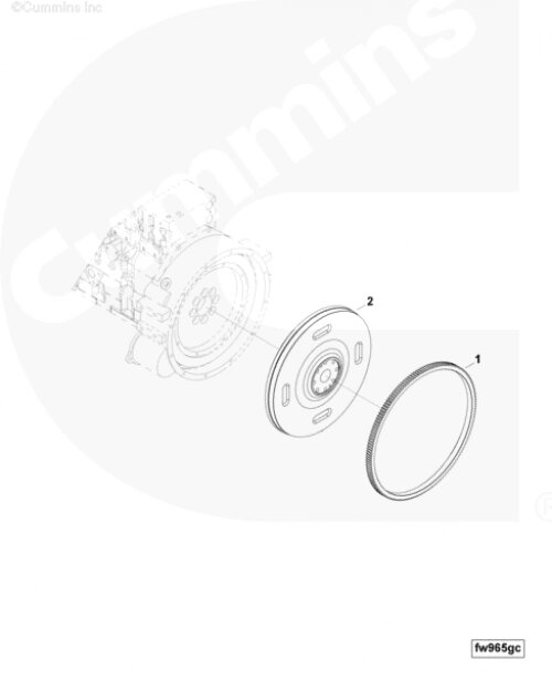 Венец маховика для двигателя Cummins QSL 9L от компании КСТ-ПРОГРЕСС - фото 1