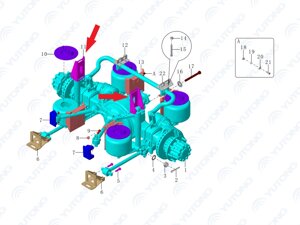 Верхний кронштейн заднего амортизатора 2915-00339