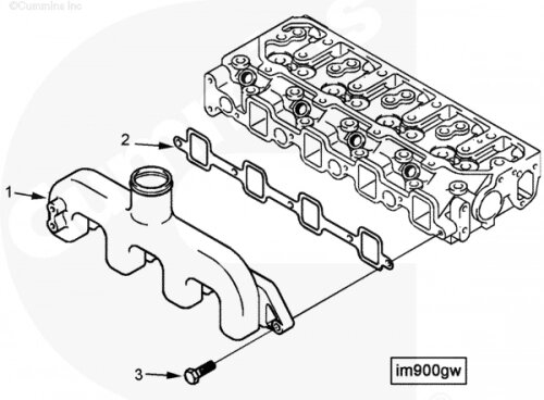 Впускной коллектор для двигателя Cummins A1400 A1700 A2300 от компании КСТ-ПРОГРЕСС - фото 1