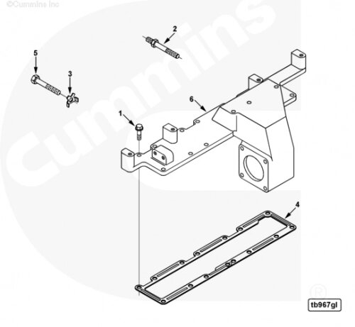 Впускной коллектор для двигателя Cummins CGE280 GAS PLUS от компании КСТ-ПРОГРЕСС - фото 1