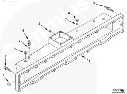 Впускной коллектор для двигателя Cummins ISM 11L от компании КСТ-ПРОГРЕСС - фото 1