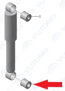 Втулка заднего амортизатора нижняя 2915-00310