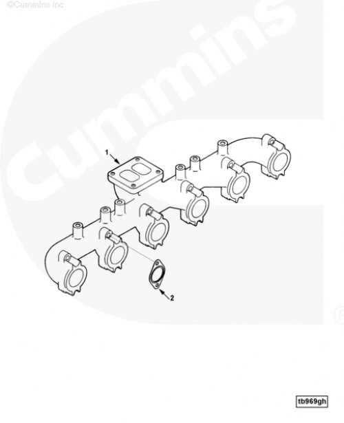 Выпускной коллектор для двигателя Cummins 6CT от компании КСТ-ПРОГРЕСС - фото 1