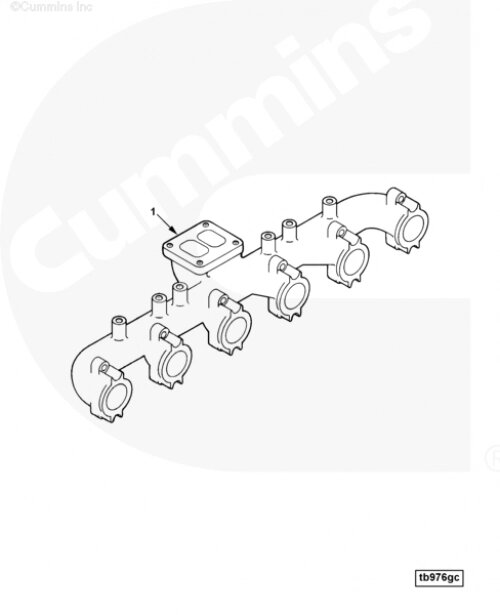 Выпускной коллектор для двигателя Cummins 6CT от компании КСТ-ПРОГРЕСС - фото 1