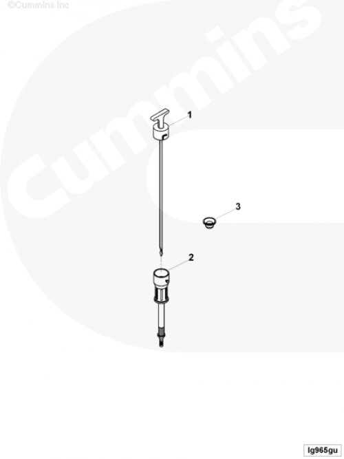 Заглушка щупа уровня масла для двигателя Cummins QSL 9L от компании КСТ-ПРОГРЕСС - фото 1