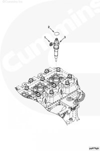 Зажим топливной трубки для двигателя Cummins QSB 5.9L