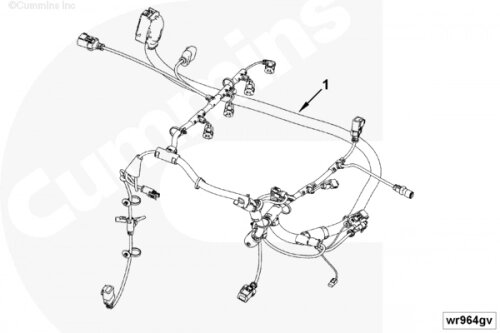 Жгут проводов для двигателя Cummins ISF 2.8L от компании КСТ-ПРОГРЕСС - фото 1