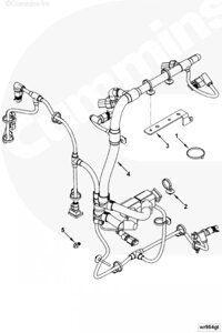 Жгут проводов для двигателя Cummins QSB 6.7L