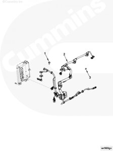 Жгут проводов модуля для двигателя Cummins QSB 6.7L