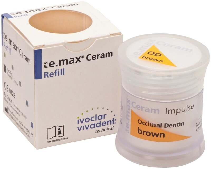 Масса керамическая IPS e. max Ceram Impulse Occlusal Dentin (20 г) Ivoclar от компании Компания "Дентал Си" - фото 1