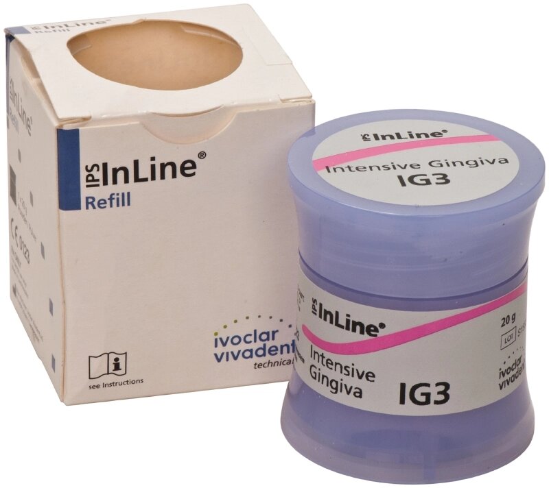 Масса керамическая IPS InLine Intensive Gingiva (20 г) Ivoclar от компании Компания "Дентал Си" - фото 1