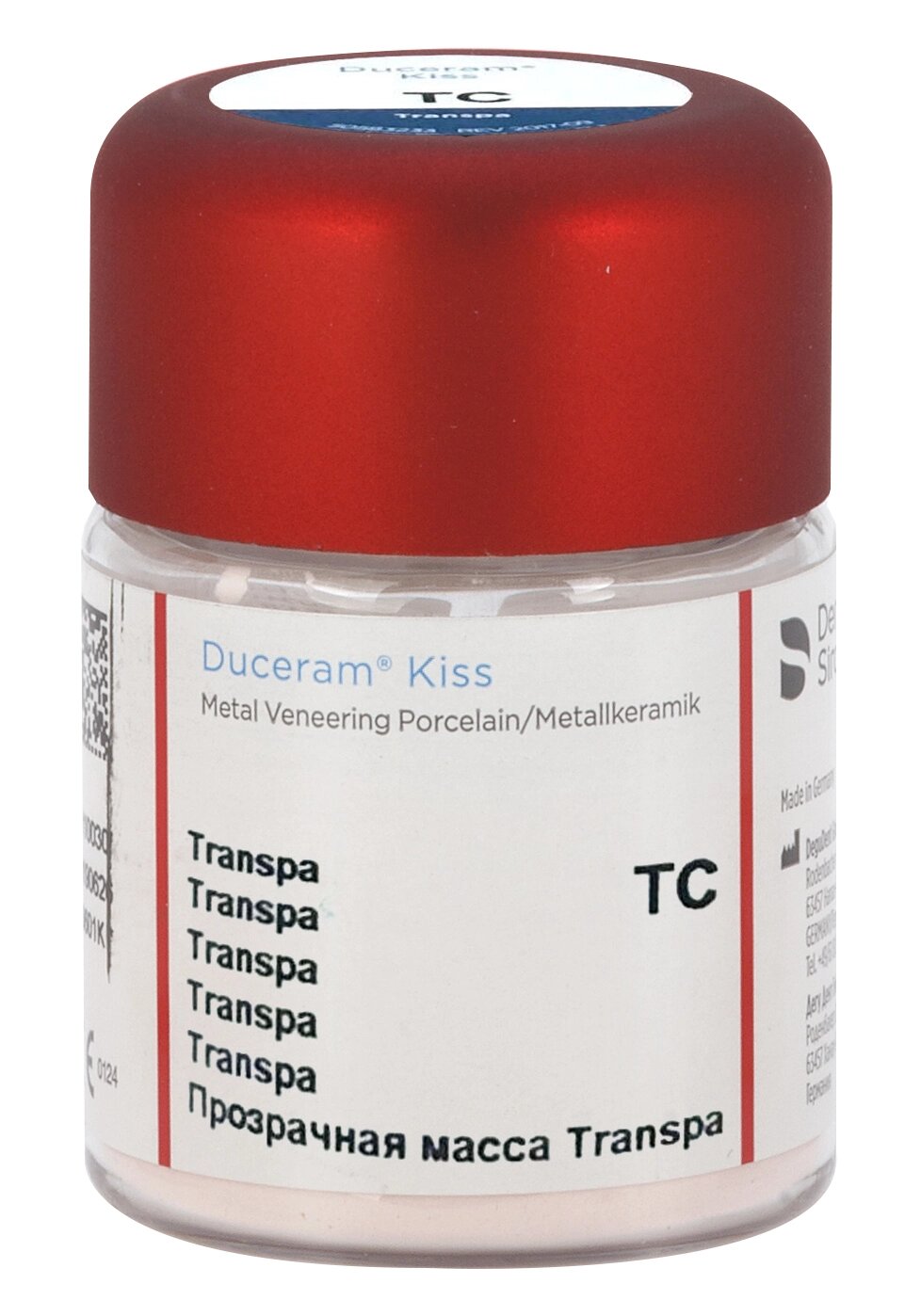 Масса керамическая прозрачная Duceram Kiss (20 г) Dentsply Sirona от компании Компания "Дентал Си" - фото 1