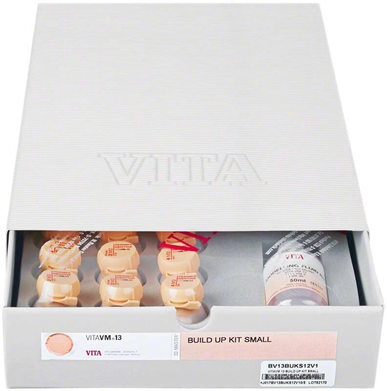Набор VITA VM13 Build Up Kit Small 3D-master (15х12 г, 1х50 мл) Vita BV13BUKS12V1 от компании Компания "Дентал Си" - фото 1