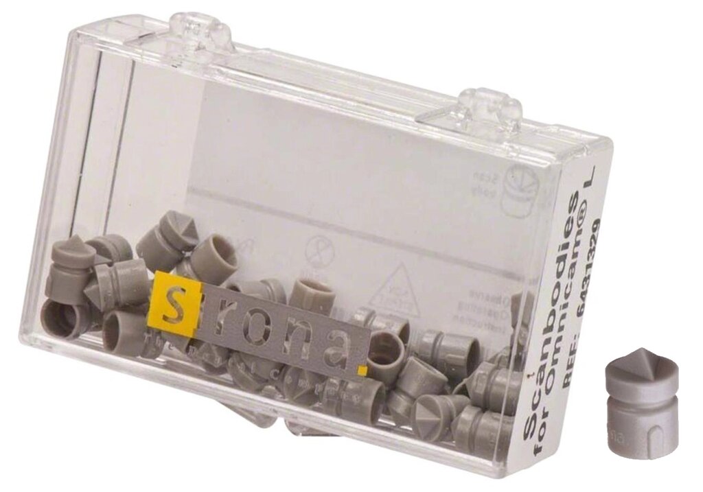 Насадки пластиковые Scanbodies для Omnicam L (36 шт) Dentsply Sirona 6431329 от компании Компания "Дентал Си" - фото 1
