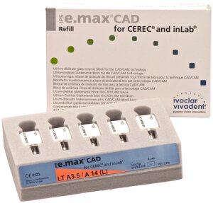 Блоки IPS e. max CAD for CEREC and inLab LT / A14 (5 шт) Ivoclar в Челябинской области от компании Компания "Дентал Си"