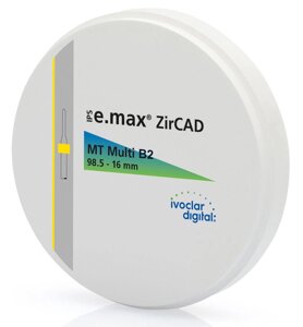 Диск IPS e. max ZirCAD MT Multi 98,5-16 (1 шт) Ivoclar в Челябинской области от компании Компания "Дентал Си"
