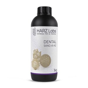 Фотополимер HARZ Labs Dental Sand (A1-A2), бежевый (1000 гр)