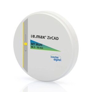 IPS e. max ZirCAD MT Multi BL1 98.5-16/1 в Челябинской области от компании Компания "Дентал Си"