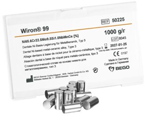 Сплав Wiron 99 никель-хромовый (1 кг) Bego 50225
