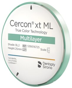 Диск Cercon XT ML disk 98-25 (1 шт) Dentsply Sirona