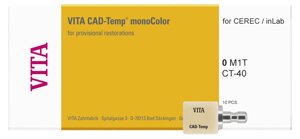 Блоки CAD-Temp monoColor для CEREC/inLab (10 шт) Vita в Челябинской области от компании Компания "Дентал Си"