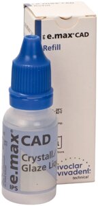 Жидкость IPS e. max CAD Crystall Glaze Liquid (15 мл) Ivoclar 605366 в Челябинской области от компании Компания "Дентал Си"