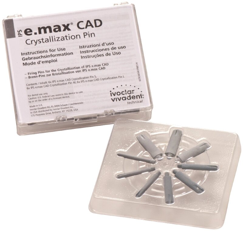 Пины IPS e. max CAD CrystallizationTray (6 шт) Ivoclar 605368AN от компании Компания "Дентал Си" - фото 1