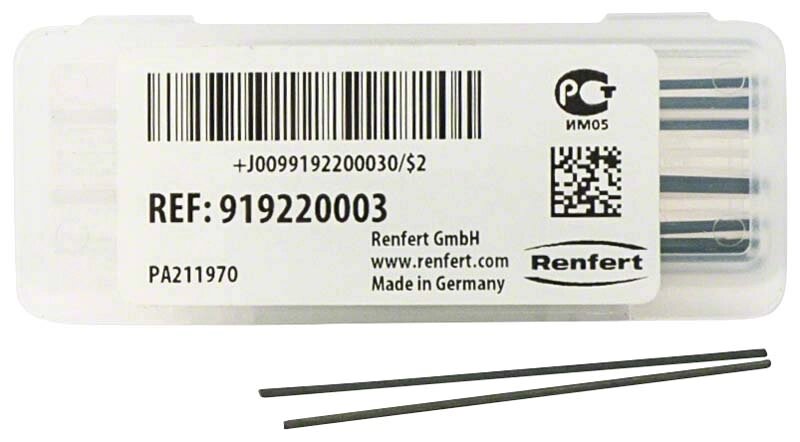 Штифты удерживающие, прямые Ø 1 мм Mesh-Tray (20 шт) Renfert 919220003 от компании Компания "Дентал Си" - фото 1