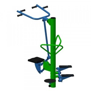 Уличный тренажер взрослый Подтягивание + Диск + Степ для троих ТС 305