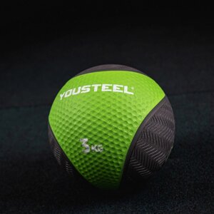 Медбол для кроссфита резиновый Yousteel 3кг