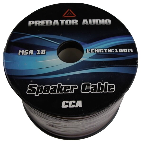 Акустический кабель Predator Audio CCA 2*075 18GA (бухта 100м) от компании Интернет-магазин "1000 рамок" - фото 1