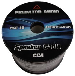 Акустический кабель Predator Audio CCA 2*075 18GA (бухта 100м)