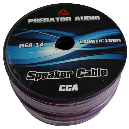 Акустический кабель Predator Audio CCA 2*2,5 14GA (бухта 100м) от компании Интернет-магазин "1000 рамок" - фото 1