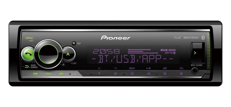 Автомагнитола Pioneer MVH-S520BT Flash от компании Интернет-магазин "1000 рамок" - фото 1