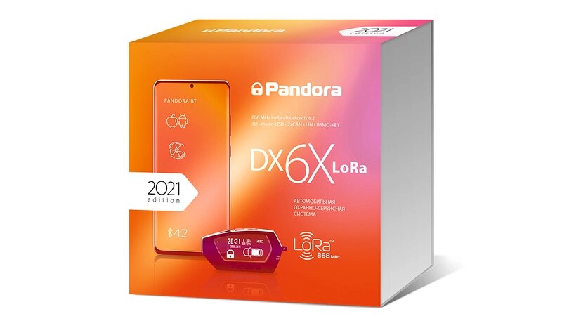 Автосигнализация Pandora DX-6X LORA от компании Интернет-магазин "1000 рамок" - фото 1