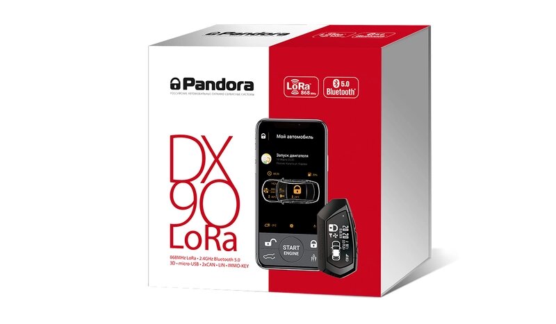 Автосигнализация Pandora DX-90 LoRa от компании Интернет-магазин "1000 рамок" - фото 1