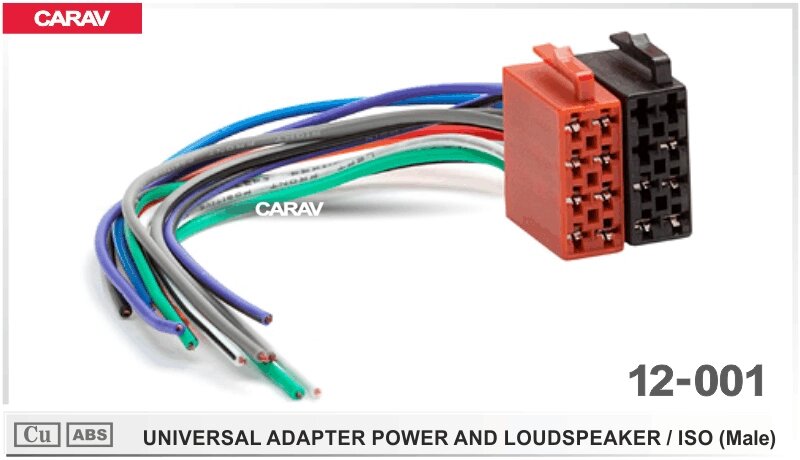 Евроразъём CARAV ISO- евро CARAV 12-001 (питание+акустика) от компании Интернет-магазин "1000 рамок" - фото 1