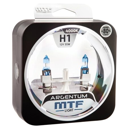 Галогенная лампа MTF Light серия ARGENTUM +80% H1 (H8A1201) от компании Интернет-магазин "1000 рамок" - фото 1