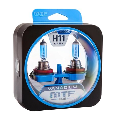 Галогенная лампа MTF Light серия VANADIUM H11 (HVN1211) от компании Интернет-магазин "1000 рамок" - фото 1