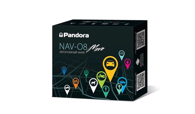 GPS/ГЛОНАСС-маяк Pandora NAV-08 Move от компании Интернет-магазин "1000 рамок" - фото 1