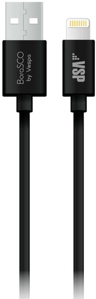 Кабель BoraSCO Apple, черный 1 м ##от компании## Интернет-магазин "1000 рамок" - ##фото## 1
