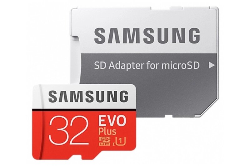 Карта памяти Samsung EVO Plus MicroSDHC 32 Gb 95Mb/s от компании Интернет-магазин "1000 рамок" - фото 1