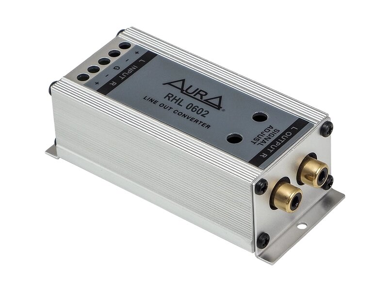 Конвертер уровня сигнала Aura RHL-0602 2-х канальный RCA HI/LOW от компании Интернет-магазин "1000 рамок" - фото 1