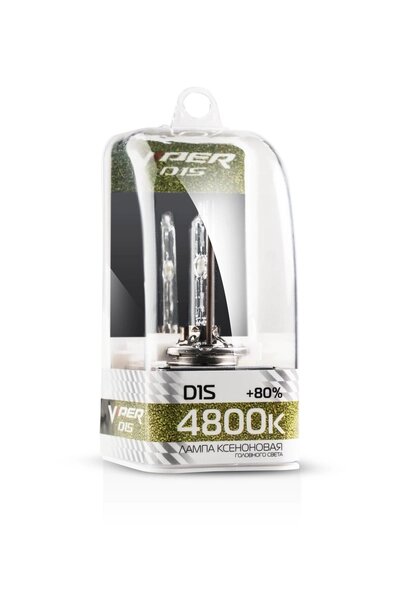 Ксеноновая лампа Viper D1S 4800K (+80%) от компании Интернет-магазин "1000 рамок" - фото 1
