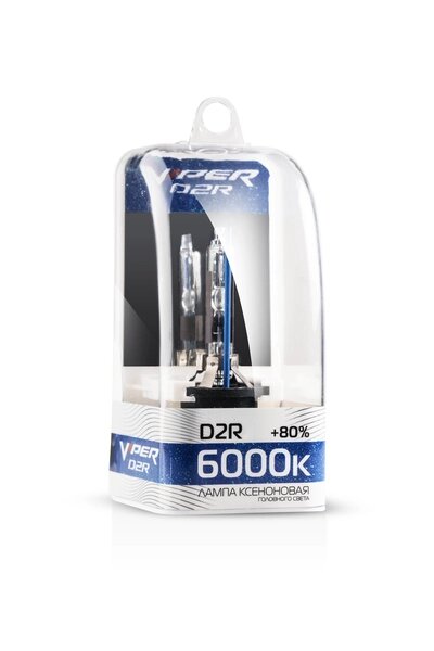 Ксеноновая лампа Viper D2R 6000K (+80%) от компании Интернет-магазин "1000 рамок" - фото 1