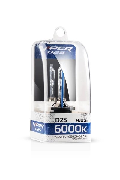 Ксеноновая лампа Viper D2S 6000K (+80%) от компании Интернет-магазин "1000 рамок" - фото 1
