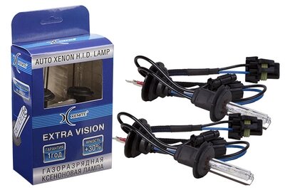 Ксеноновая лампа Xenite H7 (5000K) EXTRA VISION +30% (комплект 2шт) от компании Интернет-магазин "1000 рамок" - фото 1