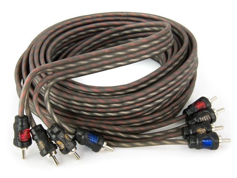 Межблочный кабель Aura RCA-0450 (5 метров, 4 кан) от компании Интернет-магазин "1000 рамок" - фото 1