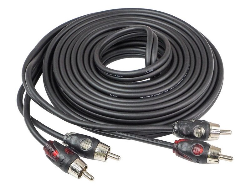 Межблочный кабель Aura RCA-B250 кабель 5 метров от компании Интернет-магазин "1000 рамок" - фото 1