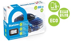 Автосигнализация StarLine E66 v2 BT 2CAN-4LIN ECO